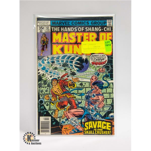 MASTER OF KUNG FU 61 1ST APP SKULL CRUSHER