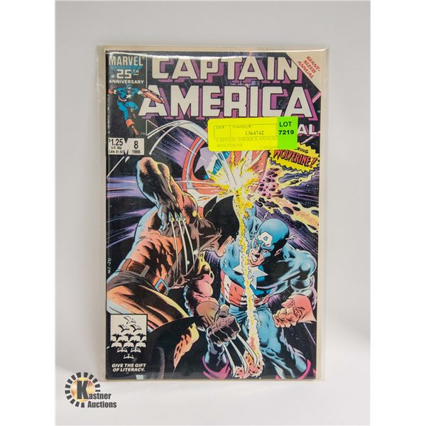 CAPTAIN AMERICA ANNUAL 8 FEAT WOLVERINE