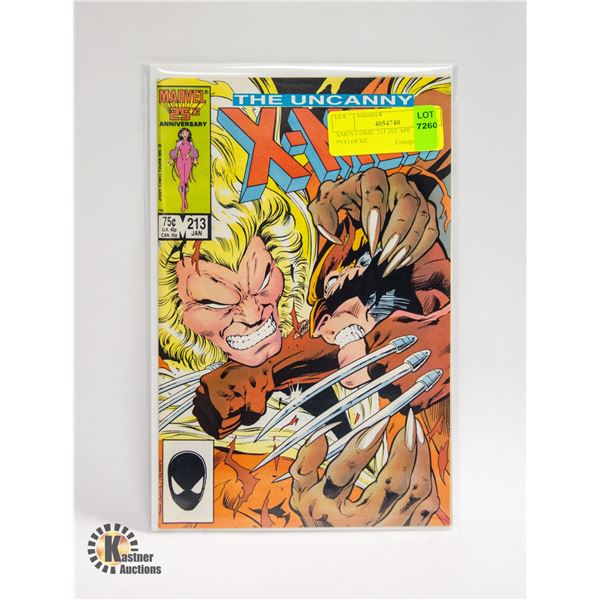 XMEN COMIC 213 1ST APP PSYLOCKE