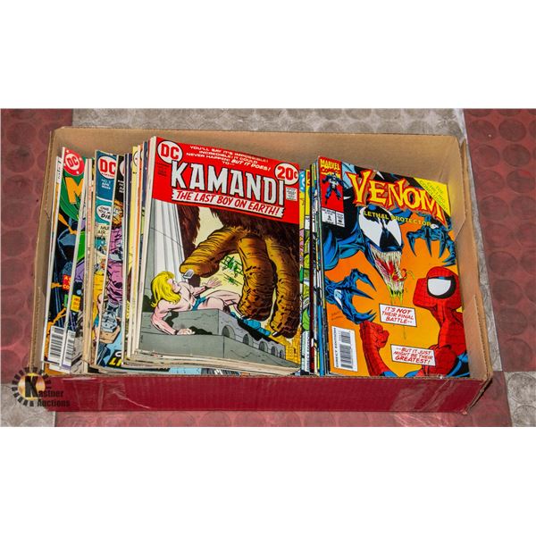 BOX FULL OF ASSTD VINTAGE SUPER HERO COMICS