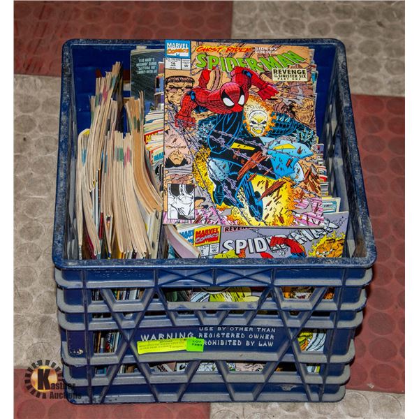 BOX FULL OF ASSTD VINTAGE SUPER HERO COMICS