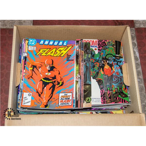 BOX FULL OF ASSTD VINTAGE SUPER HERO COMICS