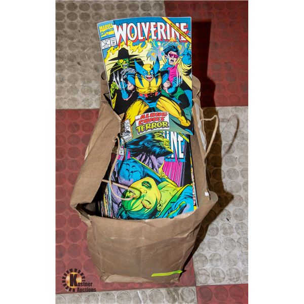 BOX FULL OF ASSTD VINTAGE SUPER HERO COMICS