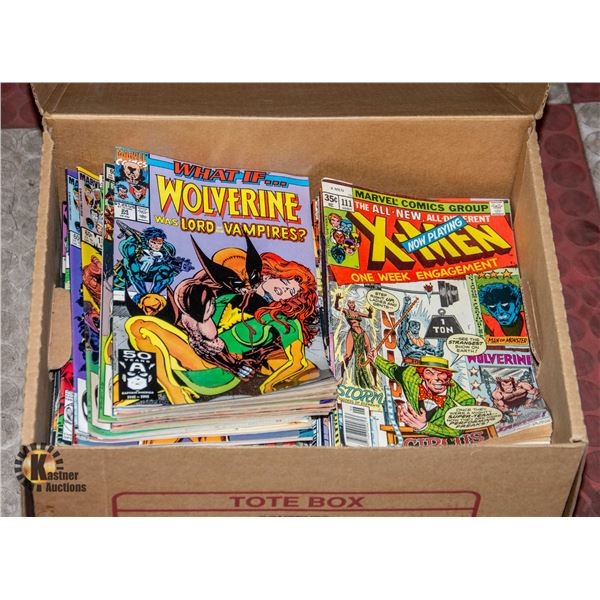 BOX FULL OF ASSTD VINTAGE SUPER HERO COMICS