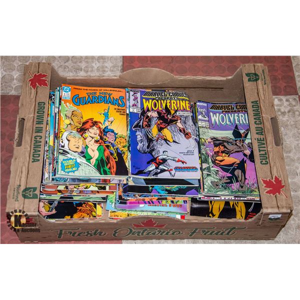 BOX FULL OF ASSTD VINTAGE SUPER HERO COMICS