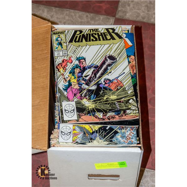 BOX FULL OF ASSTD VINTAGE SUPER HERO COMICS