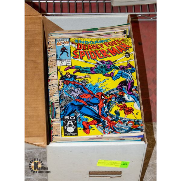 BOX FULL OF ASSTD VINTAGE SUPER HERO COMICS