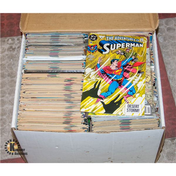 BOX FULL OF ASSTD VINTAGE SUPER HERO COMICS