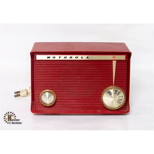1959 RED MOTOROLA RADIO MODEL # A8R
