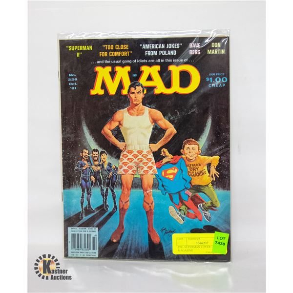 1981 SUPERMAN COVER - MAD MAGAZINE