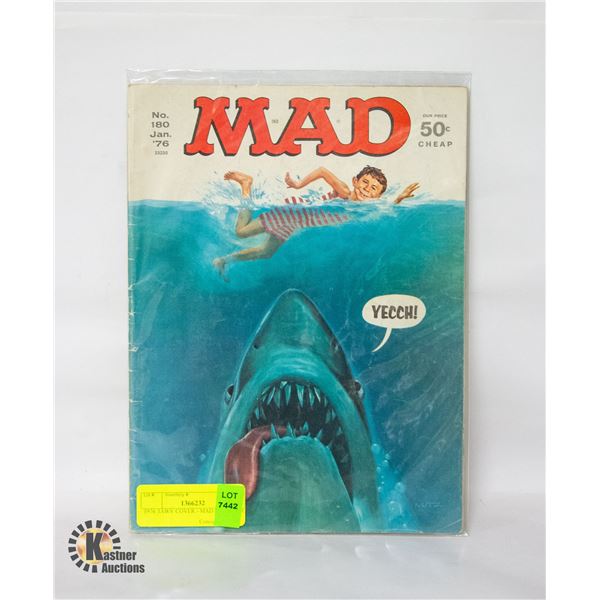 1976 'JAWS' COVER - MAD MAGAZINE