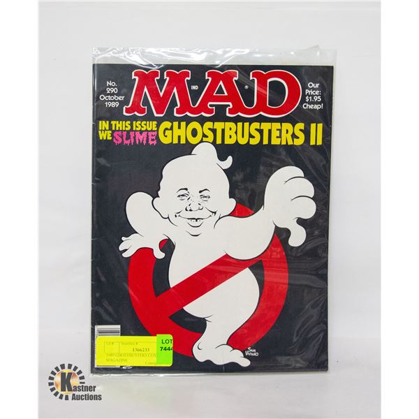 1989 GHOSTBUSTERS COVER - MAD MAGAZINE