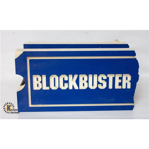 ORIGINAL BLOCKBUSTER ADVERTISING SIGNS X3