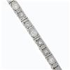 Image 4 : Antique Art Deco 14k White Gold 0.80 ctw European Diamond Filigree Line Bracelet