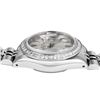 Image 6 : Rolex Ladies Quickset Stainless Steel Silver Index Diamond Bezel Date Watch