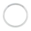 Image 5 : Men's Classic Art Carved 14k White Gold 3.6mm Dome w/ Milgrain Wedding Band Ring