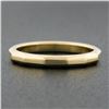 Image 2 : Antique 14k Yellow Gold 2.5mm Polished Faceted Eternity Stack Wedding Band Ring
