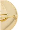 Image 7 : Retro Vintage Krementz 14k Gold Grooved Interlocking Round Disc Pearl Pin Brooch