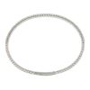 Image 7 : NEW 14k White Gold 0.90 ctw Round Diamond 6.25" Flexible Stackable Bangle Bracel