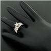 Image 7 : 18K TT Gold 2.21 ctw EGL Cert. Princess Cut Diamond Engagement & Wedding Ring Se