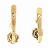 Image 5 : Antique Victorian 14K Gold 1.10 ctw GIA Prong Old European Diamond Drop Earrings