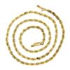 Image 3 : Unisex 14K Yellow Gold 18" 3.3mm Polished Solid Rope Chain Barrel Clasp Necklace
