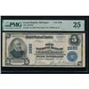 Image 1 : 1902 $5 Grand Rapids MI National PMG 25