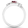 Image 4 : 14KT White Gold 0.85ctw Ruby and Diamond Ring