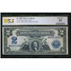 1899 $2 Mini Porthole Silver Certificate PCGS 35