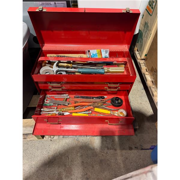 Beach toolbox and contents
