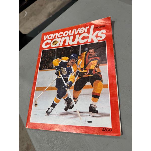 Vintage Vancouver Canucks magazine