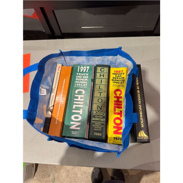 Chilton service manuals, and other