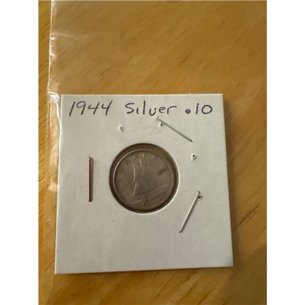 1944 silver dime