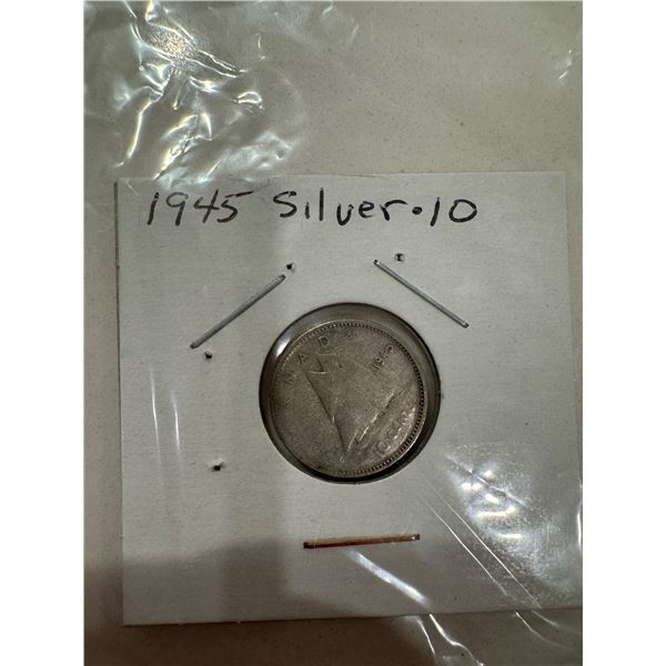 1945 silver dime
