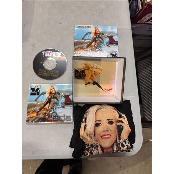Cascada, CD and shirt and Screaming Trees cd