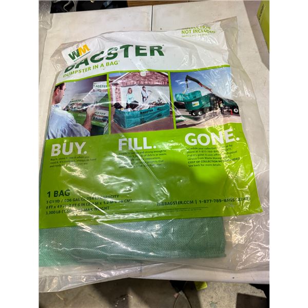 Baxter dumpster in a bag