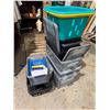 Image 1 : Assorted bins and storage containers