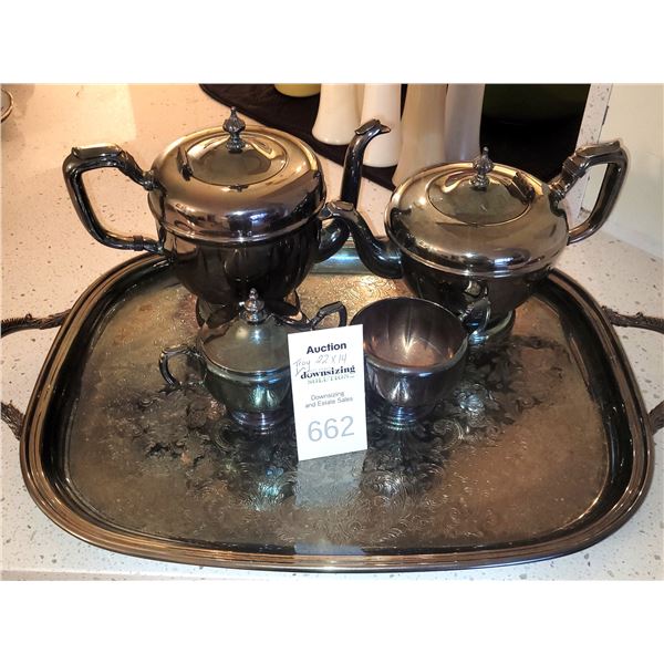 Silver Plate Tea Service A