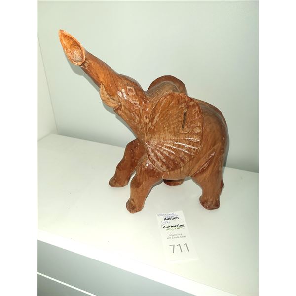 Carved Wood Elephant A