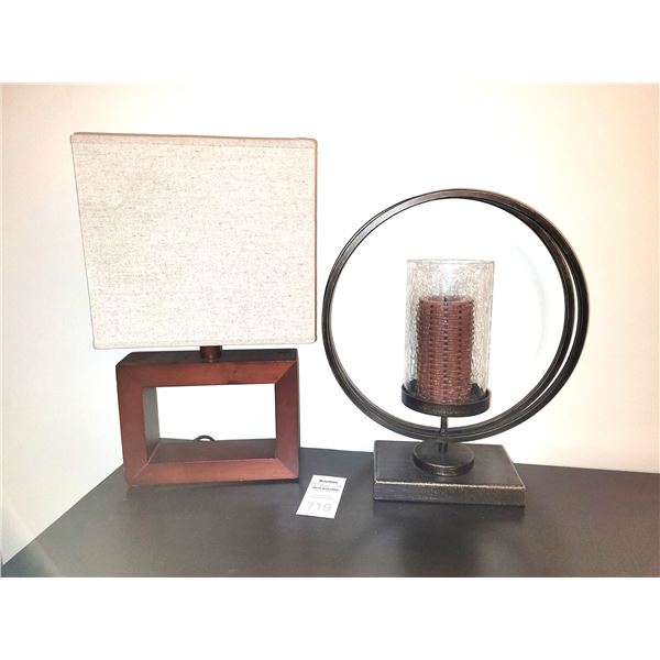 Designer Lamp & Candle Decor B