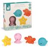 Image 1 : NEW JANOD 4 SQUIRTERS BATH TOYS AGES 10 MONTHS +