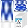 Image 1 : NEW 100 PIECES VERTICAL BADGE HOLDER WITH LANYARD