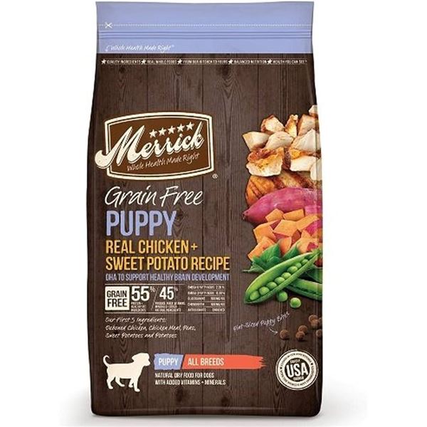 NEW 4LBS MERRICK REAL CHICKEN DOG FOOD