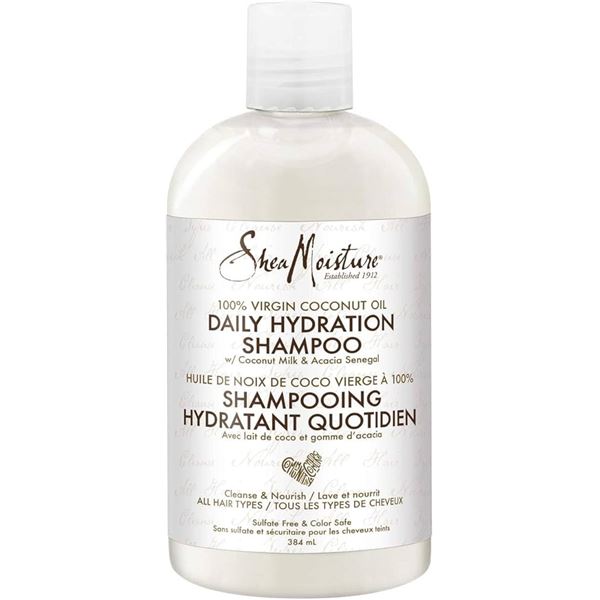 NEW 4 X384ML SHEA MOISTURE DAILY HYDRATION SHAMPOO