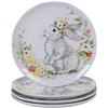 Image 1 : BRAND NEW 4 PIECE SWEET BUNNY DINNER PLATE SET