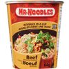 Image 1 : NEW CASE OF MR NOODLES BEEF NOODLES IN A CUP