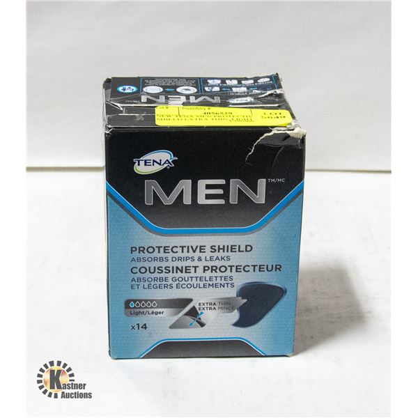 NEW TENA MEN PROTECTIVE SHIELD EXTRA THIN, LIGHT