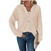 Image 1 : NEW RIROW WOMEN'S WAFFLE HOODED TOP SZ 2XL - CREAM