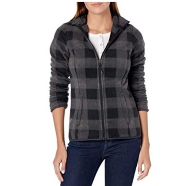 AMAZON ESSENTIALS SZ M CHARCOAL BUFFALO PLAID