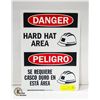 Image 1 : NEW CONSTRUCTION SAFETY SIGN -DANGER HARD HAT AREA
